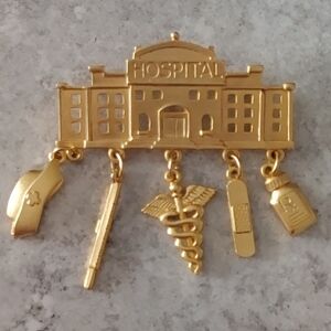 Vintage JJ Jonette Nurse Hospital Brooch